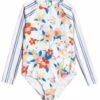 Roxy Girls' Friendly Flower Longsleeve One Piece Swimsuit