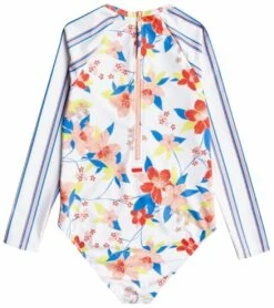 Roxy Girls' Friendly Flower Longsleeve One Piece Swimsuit 5 Roxy Girls' Friendly Flower Longsleeve One Piece Swimsuit -TYR Sales 6628695900328 brightwhitesayalights 2a