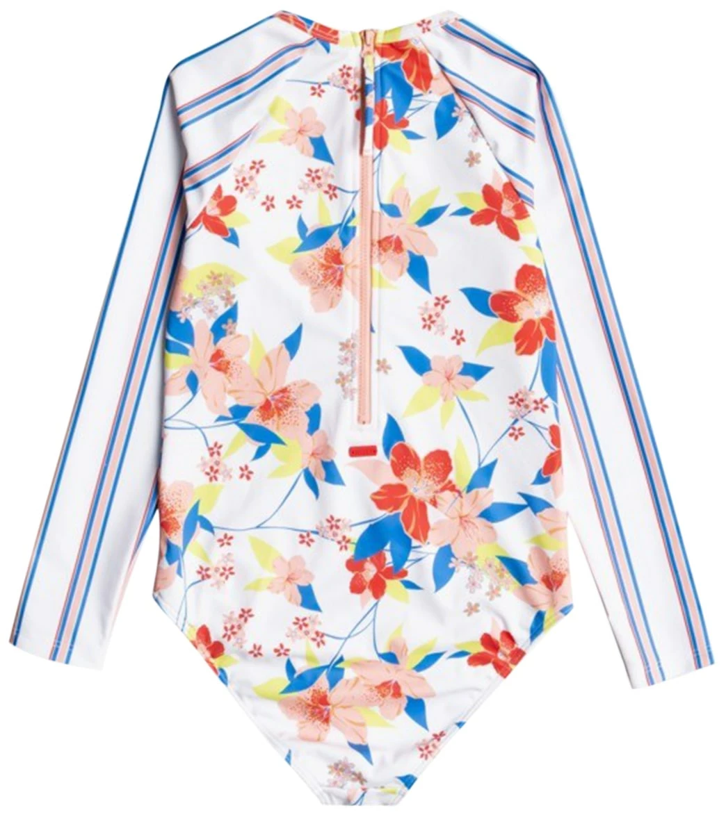 Roxy Girls' Friendly Flower Longsleeve One Piece Swimsuit 4 Roxy Girls' Friendly Flower Longsleeve One Piece Swimsuit - Image 2