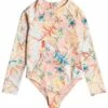 Roxy Girls' Friendly Story Longsleeve One Piece Swimsuit
