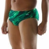 TYR Men's Vitric Racer Brief Swimsuit 1 TYR Men's Vitric Racer Brief Swimsuit -TYR Sales 6663783940264 green 1a