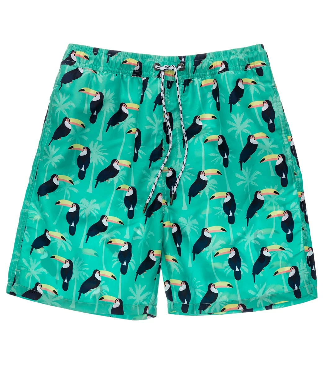 Men's Toucan Talk Swim Trunks 3 Men's Toucan Talk Swim Trunks