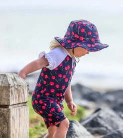 Girls' Ma Cheri Short Sleeve Ruffle Sunsuit (Baby, Toddler) 8 Girls' Ma Cheri Short Sleeve Ruffle Sunsuit (Baby, Toddler) -TYR Sales 6747575222440 navy 3a