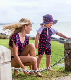 Girls' Ma Cheri Short Sleeve Ruffle Sunsuit (Baby, Toddler) 9 Girls' Ma Cheri Short Sleeve Ruffle Sunsuit (Baby, Toddler) -TYR Sales 6747575222440 navy 4a