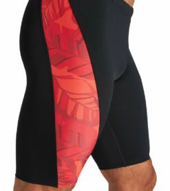 Arena Men's Tropicals Jammer Swimsuit -TYR Sales 6813961027752 blackredmulti 5a