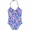 Splendid Girls' Floral Flurry One Piece Swimsuit (Big Kid) 2 Splendid Girls' Floral Flurry One Piece Swimsuit (Big Kid) -TYR Sales 6837321760936 bluemulti 1a