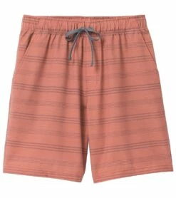 Prana Metric E-Waist 19" Swim Trunks -TYR Sales 6876305653928 redclaystripe 6a