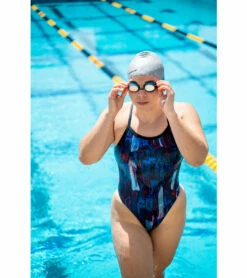 HydroLast Artsy Thin Strap One Piece Swimsuit -TYR Sales 6938234552488 green 7a