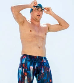 HydroLast Artsy Jammer Swimsuit -TYR Sales 6938338197672 redwhiteblue 10a