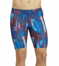HydroLast Artsy Jammer Swimsuit -TYR Sales 6938338197672 redwhiteblue 5a