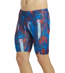 HydroLast Artsy Jammer Swimsuit -TYR Sales 6938338197672 redwhiteblue 6a