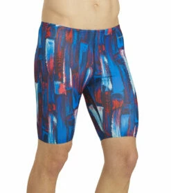 HydroLast Artsy Jammer Swimsuit -TYR Sales 6938338197672 redwhiteblue 7a