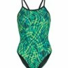 Serene Thin Strap One Piece Swimsuit Youth (22-28) 2 Serene Thin Strap One Piece Swimsuit Youth (22-28) -TYR Sales 6940350120104 green 1a