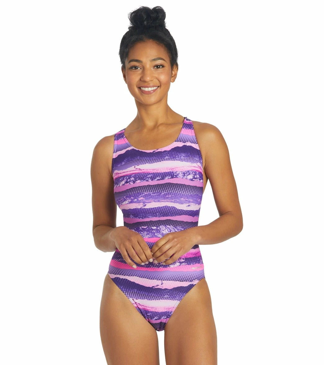 Deep Wide Strap One Piece Swimsuit 4 Deep Wide Strap One Piece Swimsuit - Image 2