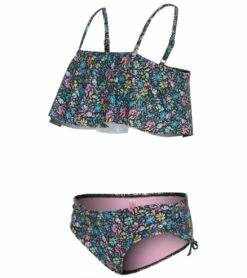 Girls' Lanai Two Piece Bikini Set (Big Kid) 6 Girls' Lanai Two Piece Bikini Set (Big Kid) -TYR Sales 6948301897896 black 2a