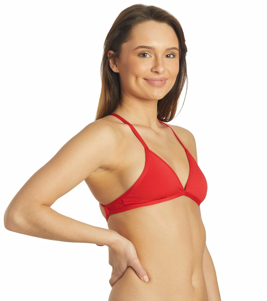 Women's Triangle Solid Bikini Top 4 Women's Triangle Solid Bikini Top - Image 2