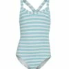 Girls' Horizon Line One Piece Swimsuit (Big Kid) -TYR Sales 7070853234856 blu 1a