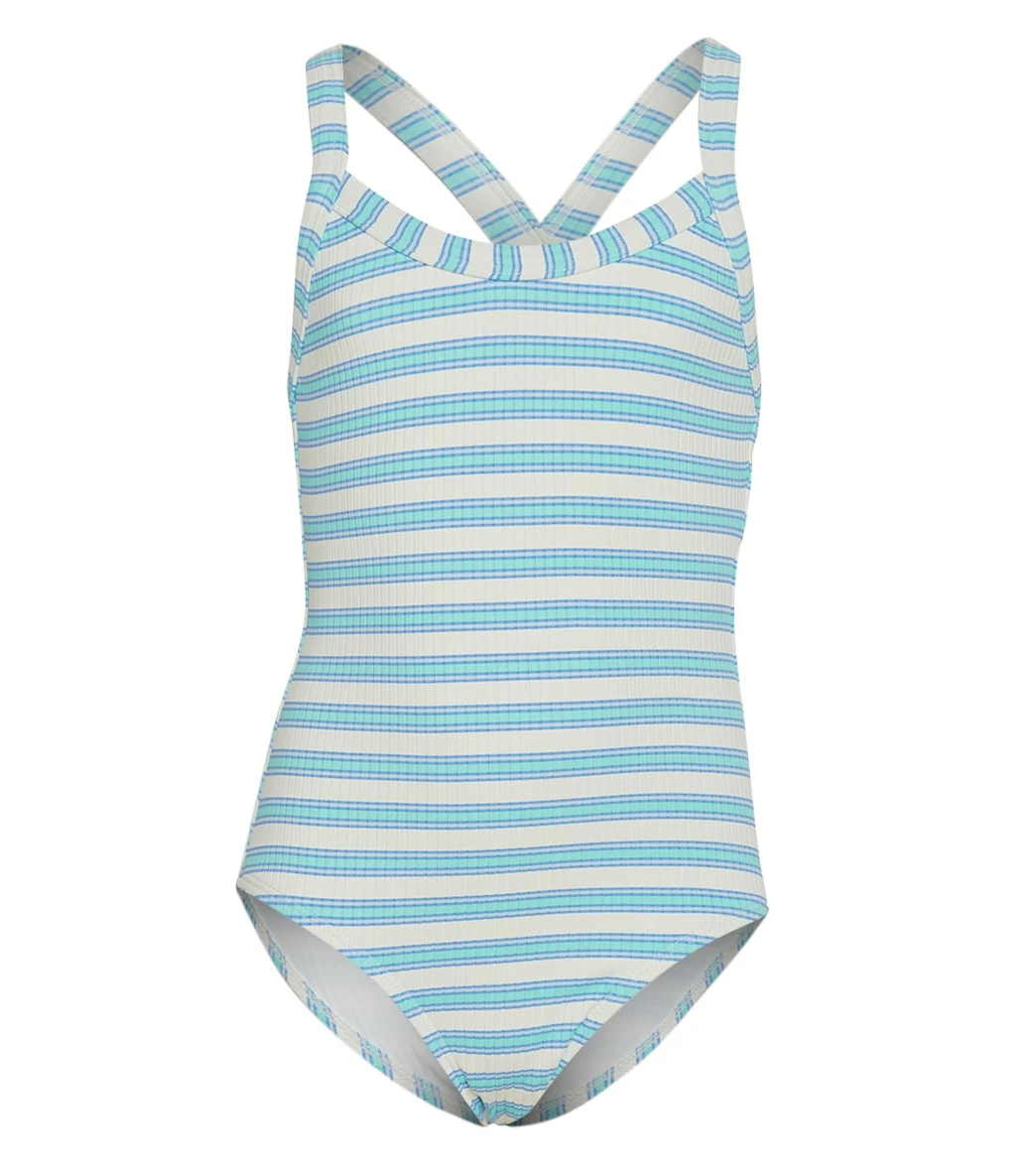 Girls' Horizon Line One Piece Swimsuit (Big Kid) 3 Girls' Horizon Line One Piece Swimsuit (Big Kid)
