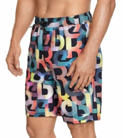 Reebok Men's On Da Block 9" Swim Trunks -TYR Sales 7167534071976 multi 2a