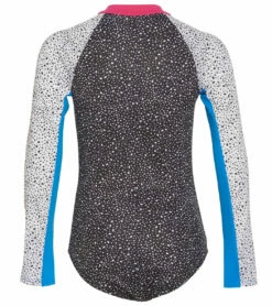 Nike Girls' Water Dots Long Sleeve One Piece Swimsuit (Big Kid) 6 Nike Girls' Water Dots Long Sleeve One Piece Swimsuit (Big Kid) -TYR Sales 7187164954792 black 2a