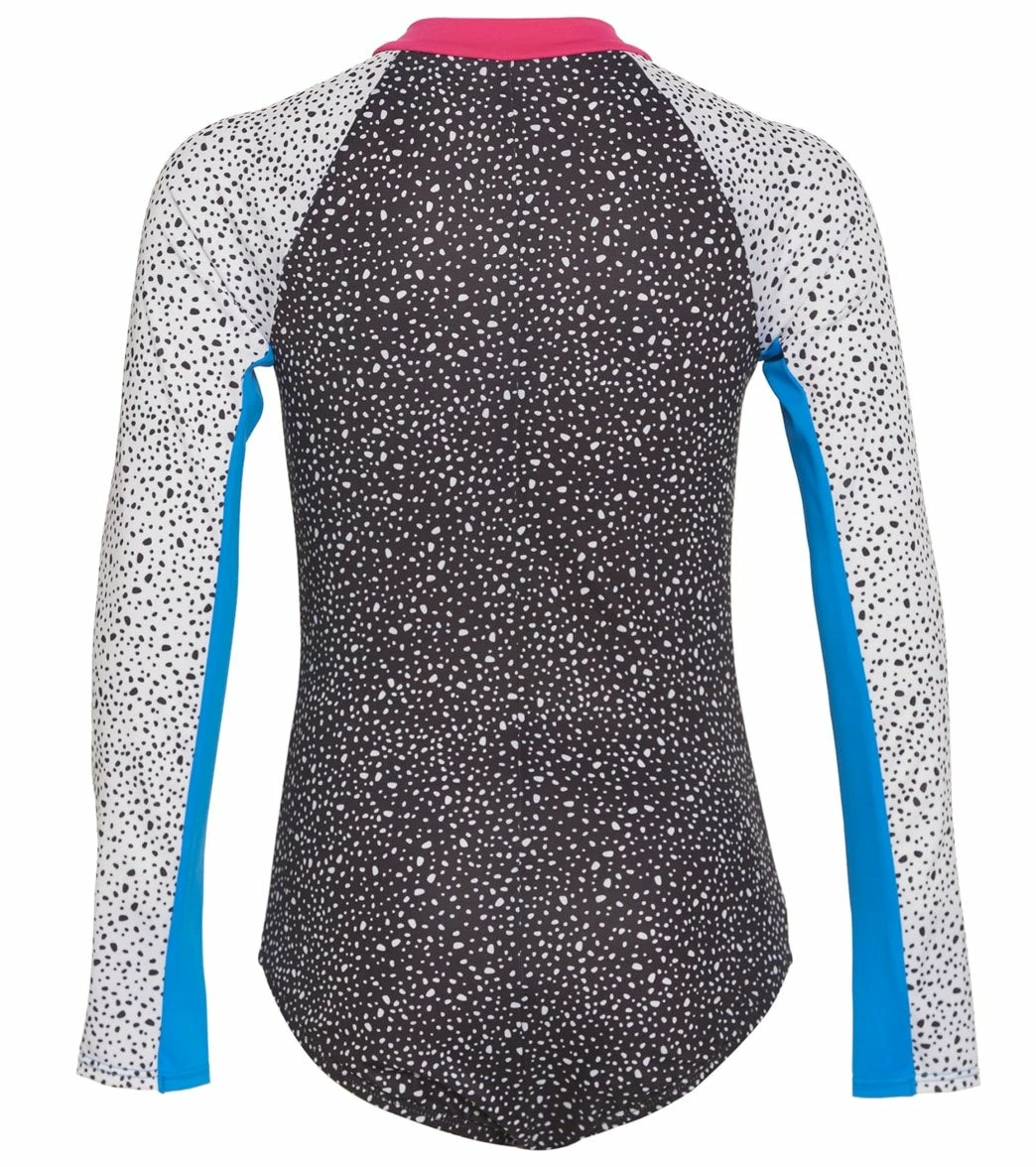 Nike Girls' Water Dots Long Sleeve One Piece Swimsuit (Big Kid) 4 Nike Girls' Water Dots Long Sleeve One Piece Swimsuit (Big Kid) - Image 2