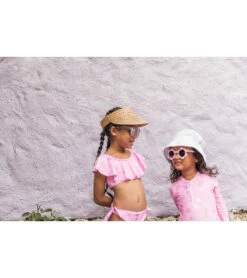 Girls' Seahorse Sparkle Shoulder Flounce Bikini Set (Toddler, Little Kid, Big Kid) -TYR Sales 7217016340648 pink 4a