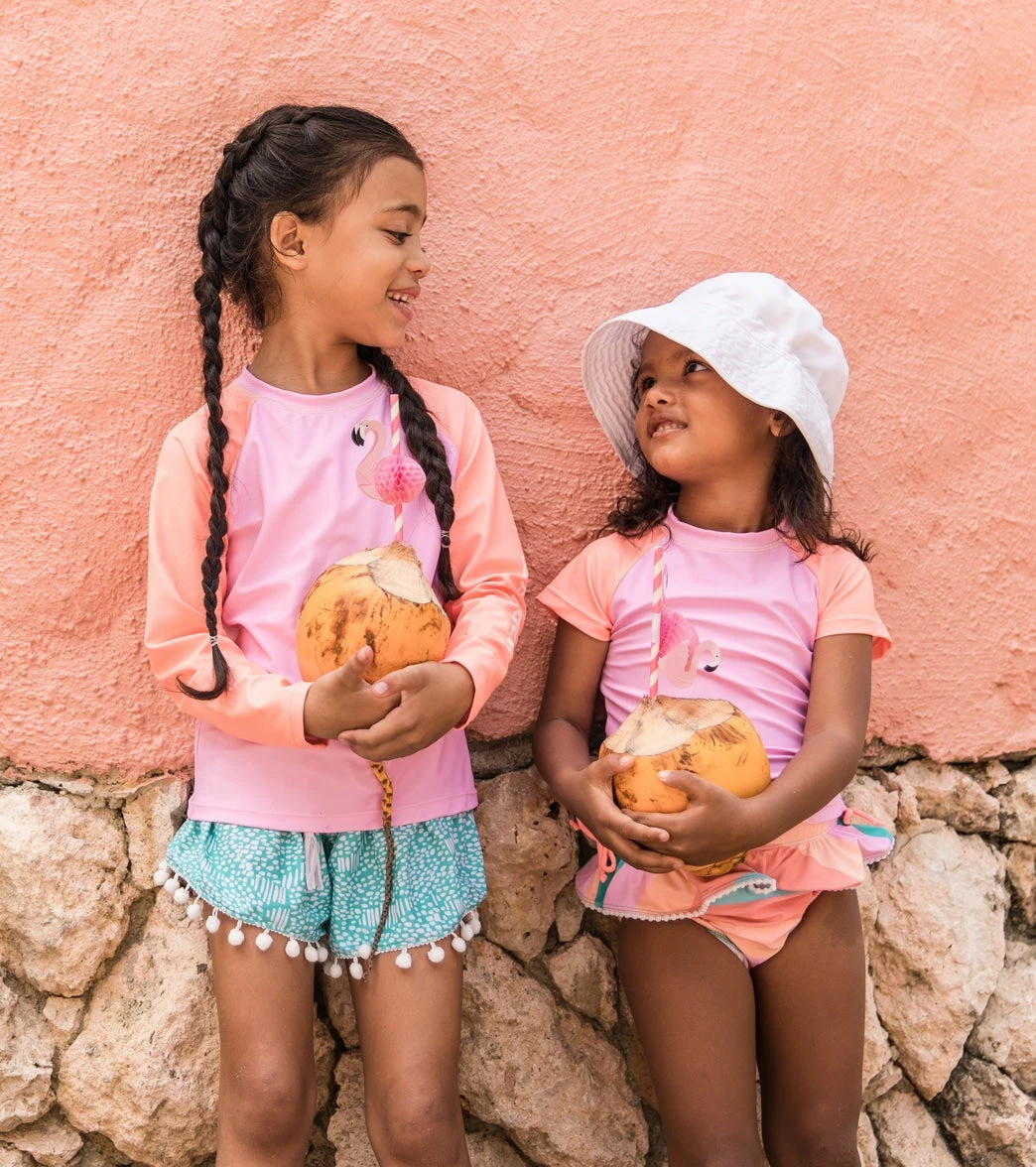 Girls' Sunset Stripe SS Ruffle Set (Baby, Toddler, Little Kid) 6 Girls' Sunset Stripe SS Ruffle Set (Baby, Toddler, Little Kid) - Image 4