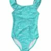Girls' Spearmint Spot Flutter Swimsuit (Toddler, Little Kid, Big Kid)