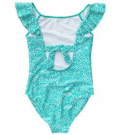 Girls' Spearmint Spot Flutter Swimsuit (Toddler, Little Kid, Big Kid) -TYR Sales 7217018044584 mint 2a