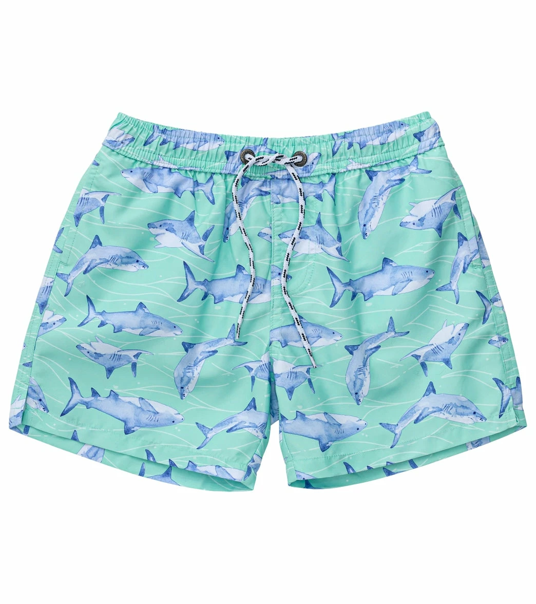 Boys' Minty Shark Volley Board Short (Toddler, Little Kid, Big Kid) 2 Boys' Minty Shark Volley Board Short (Toddler, Little Kid, Big Kid)