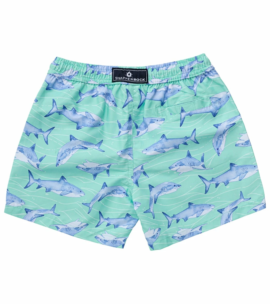 Boys' Minty Shark Volley Board Short (Toddler, Little Kid, Big Kid) 3 Boys' Minty Shark Volley Board Short (Toddler, Little Kid, Big Kid) - Image 2