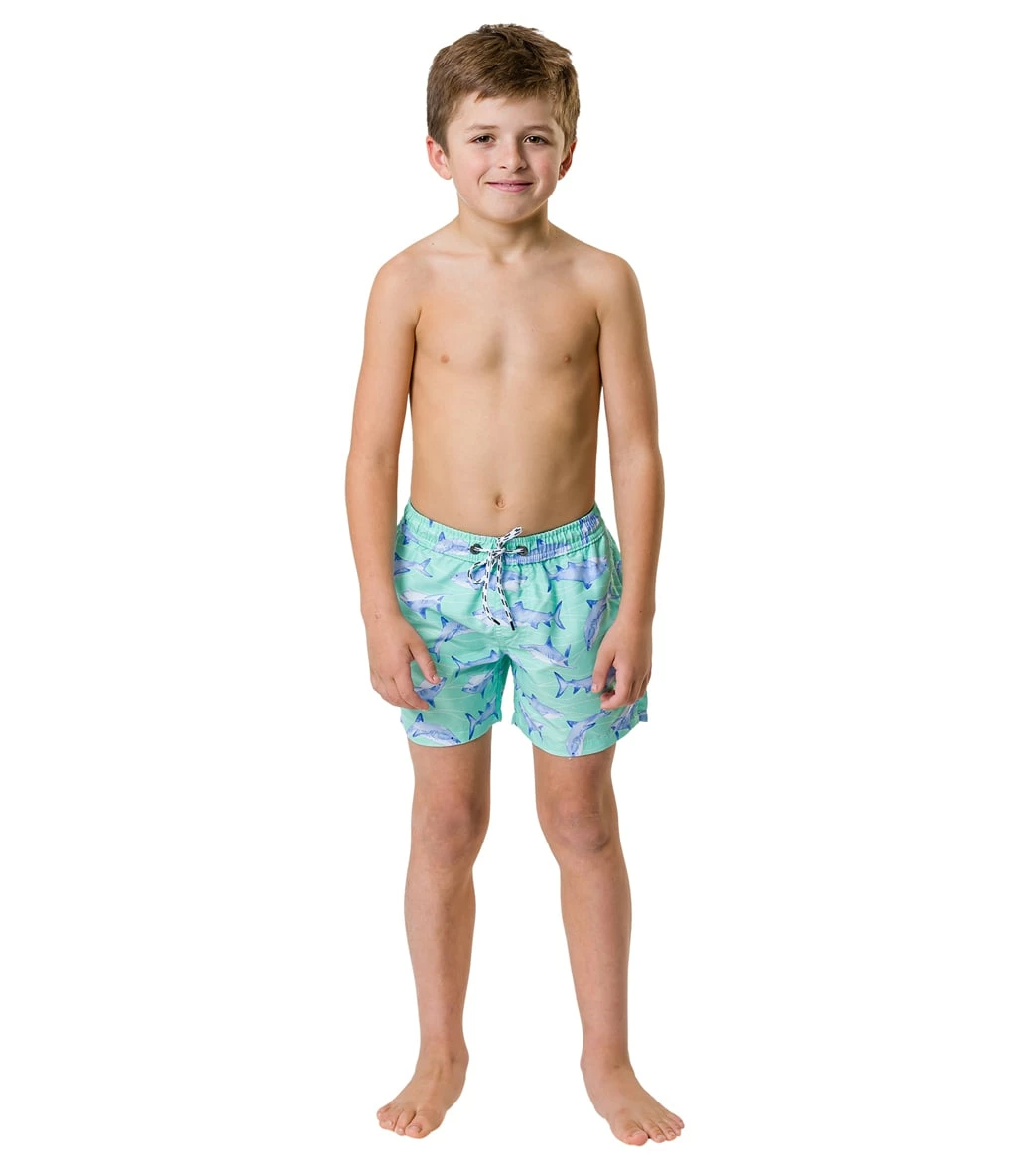 Boys' Minty Shark Volley Board Short (Toddler, Little Kid, Big Kid) 7 Boys' Minty Shark Volley Board Short (Toddler, Little Kid, Big Kid) - Image 6