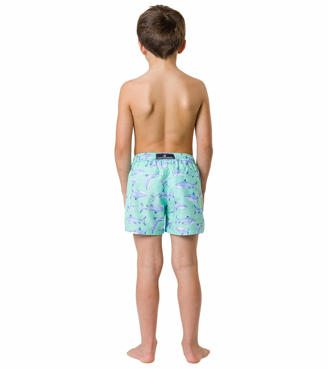 Boys' Minty Shark Volley Board Short (Toddler, Little Kid, Big Kid) 8 Boys' Minty Shark Volley Board Short (Toddler, Little Kid, Big Kid) - Image 7