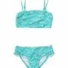 Girls' Spearmint Spot Frilled Bandeau Bikini Set (Toddler, Little Kid, Big Kid) 2 Girls' Spearmint Spot Frilled Bandeau Bikini Set (Toddler, Little Kid, Big Kid) -TYR Sales 7217018667176 mint 1a