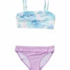 Girls' Sky Dye Frilled Bandeau Bikini Set (Toddler, Little Kid, Big Kid) 2 Girls' Sky Dye Frilled Bandeau Bikini Set (Toddler, Little Kid, Big Kid) -TYR Sales 7217022828712 blue 1a