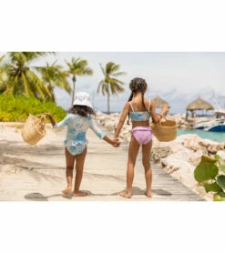 Girls' Sky Dye Frilled Bandeau Bikini Set (Toddler, Little Kid, Big Kid) 13 Girls' Sky Dye Frilled Bandeau Bikini Set (Toddler, Little Kid, Big Kid) -TYR Sales 7217022828712 blue 6a