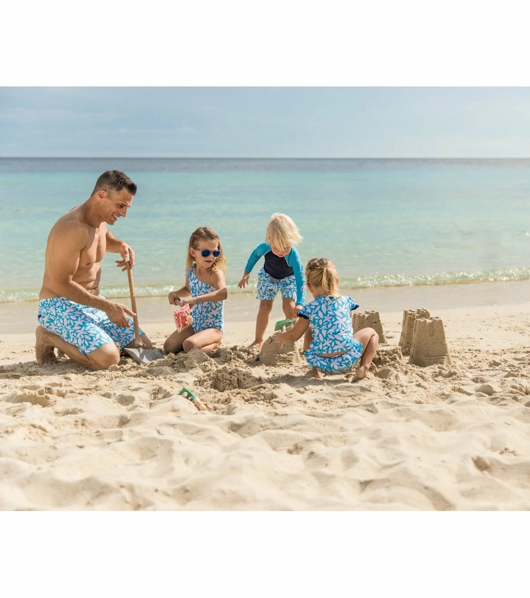 Girls' Aqua Bloom Sustainable SS Ruffle Set (Baby, Toddler, Little Kid) 6 Girls' Aqua Bloom Sustainable SS Ruffle Set (Baby, Toddler, Little Kid) - Image 4