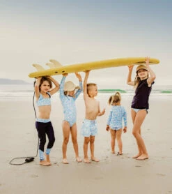 Girls' Aqua Bloom Sustainable LS Surf Suit (Baby, Toddler, Little Kid, Big Kid) -TYR Sales 7217025908904 blue 4a