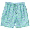 Men's Minty Shark Swim Trunks