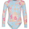 Roxy Girls' Funny Childhood One Piece Swimsuit (Toddler, Little Kid) -TYR Sales 7221344501928 coolblueallaloha 1a