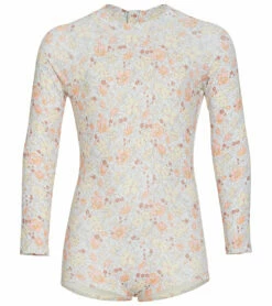 Billabong Girls' Sweet Dreamer Boy Short Long Sleeve One Piece Swimsuit (Little Kid, Big Kid)