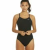 Nike Women's HydraStrong Solid Poly Racer Back One Piece Swimsuit 2 Nike Women's HydraStrong Solid Poly Racer Back One Piece Swimsuit -TYR Sales 7228379332776 black 1a