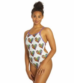 Sporti X Tyler Wallach Limited Edition Heart Face Tie Back One Piece Swimsuit 17 Sporti X Tyler Wallach Limited Edition Heart Face Tie Back One Piece Swimsuit -TYR Sales 7242999529640 white 8a