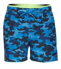 Men's Camo Print Swim Trunks