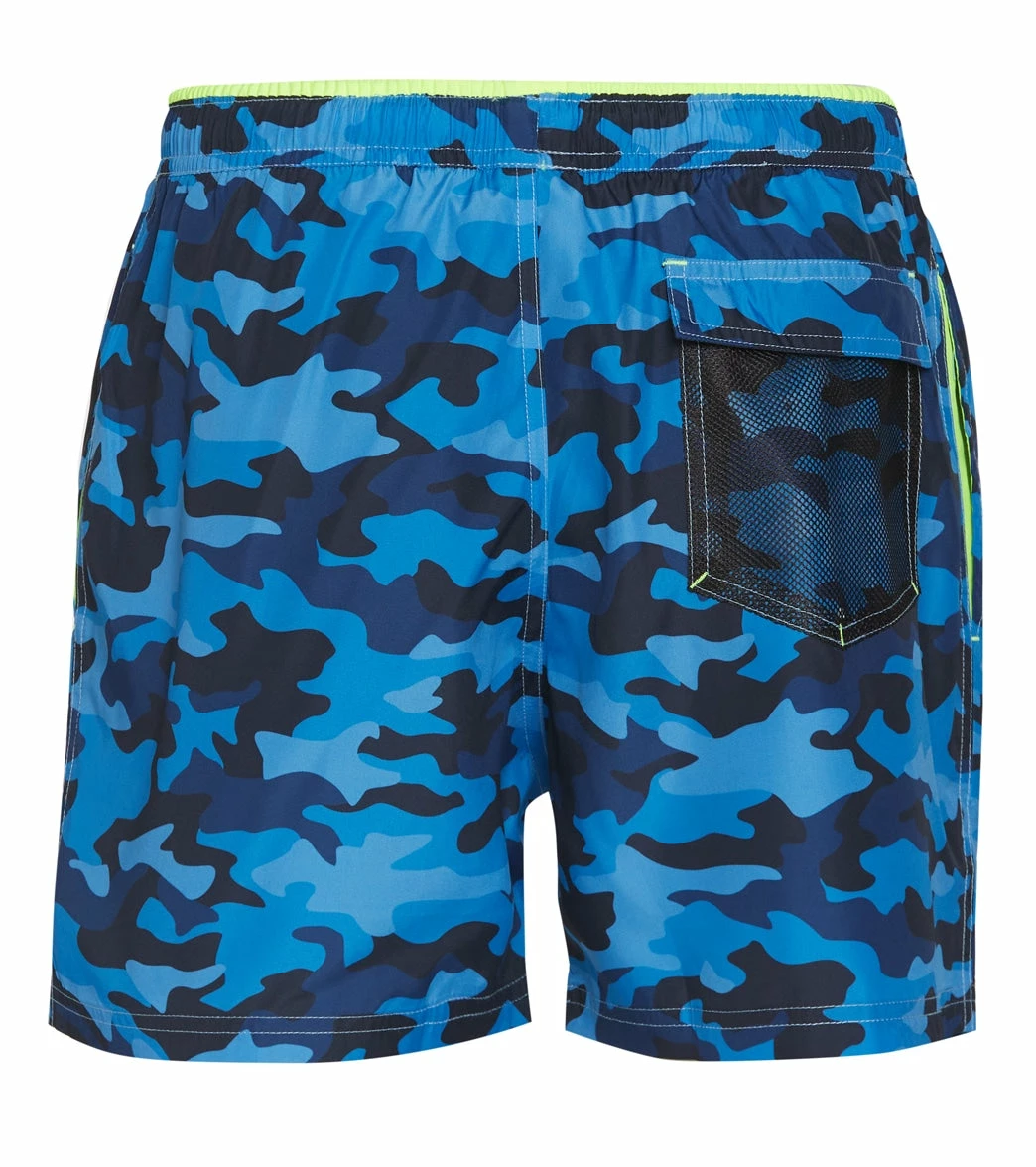 Men's Camo Print Swim Trunks 4 Men's Camo Print Swim Trunks - Image 2