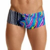 Funky Trunks Men's Zorse Code Sidewinder Trunk Square Leg Swimsuit