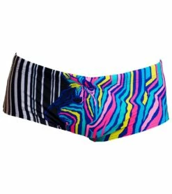 Funky Trunks Men's Zorse Code Sidewinder Trunk Square Leg Swimsuit -TYR Sales 7244881330344 zorsecode 4a