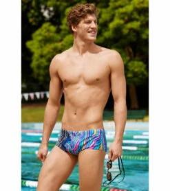 Funky Trunks Men's Zorse Code Sidewinder Trunk Square Leg Swimsuit -TYR Sales 7244881330344 zorsecode 6a