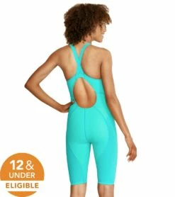 Speedo Women's Vanquisher Kneeskin Tech Suit Swimsuit 10 Speedo Women's Vanquisher Kneeskin Tech Suit Swimsuit -TYR Sales 7300840652968 blueice 3a