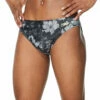Speedo Men's Printed Brief Swimsuit -TYR Sales 7303582580904 blackgrey 1a